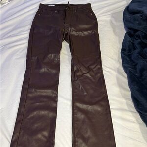 Brown Leather Pants